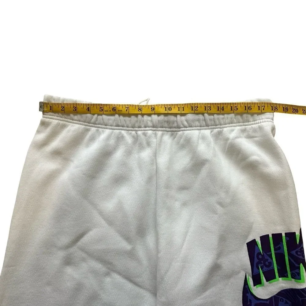 NIKE Vintage White ACG Joggers with Purple Logo Size XL